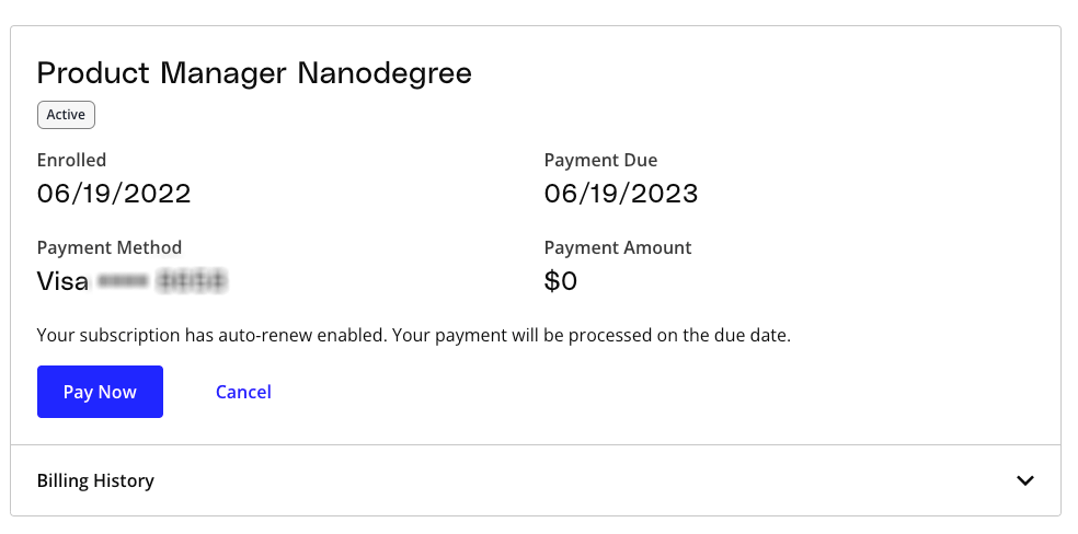 How to cancel a subscription – Udacity Support
